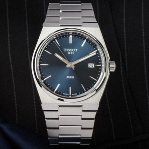 Buy Shop Tissot T Classic PRX Blue Dial Silver Steel Strap Watch For Men - T137.410.11.041.00 USA Online
