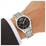 Buy Shop Tissot T Classic T One Automatic Black Dial Silver Steel Strap Watch For Men - T038.430.11.057.00 USA Online