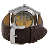 Buy Shop Tissot T Classic T One Automatic Silver Dial Brown Leather Strap Watch For Men - T038.430.16.037.00 USA Online