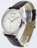 Buy Shop Tissot T Classic T One Automatic Silver Dial Brown Leather Strap Watch For Men - T038.430.16.037.00 USA Online