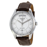 Buy Shop Tissot T Classic T One Automatic Silver Dial Brown Leather Strap Watch For Men - T038.430.16.037.00 USA Online