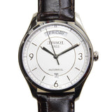 Buy Shop Tissot T Classic T One Automatic Silver Dial Brown Leather Strap Watch For Men - T038.430.16.037.00 USA Online