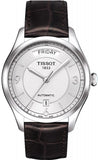 Buy Shop Tissot T Classic T One Automatic Silver Dial Brown Leather Strap Watch For Men - T038.430.16.037.00 USA Online