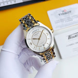 Buy Shop Tissot T Classic T One Automatic Silver Dial Two Tone Steel Strap Watch For Men - T038.430.22.037.00 USA Online