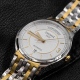 Buy Shop Tissot T Classic T One Automatic Silver Dial Two Tone Steel Strap Watch For Men - T038.430.22.037.00 USA Online