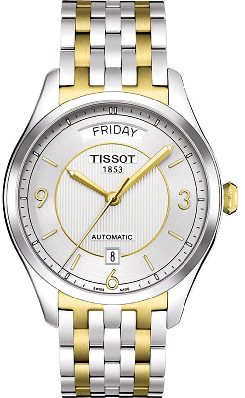 Buy Shop Tissot T Classic T One Automatic Silver Dial Two Tone Steel Strap Watch For Men - T038.430.22.037.00 USA Online