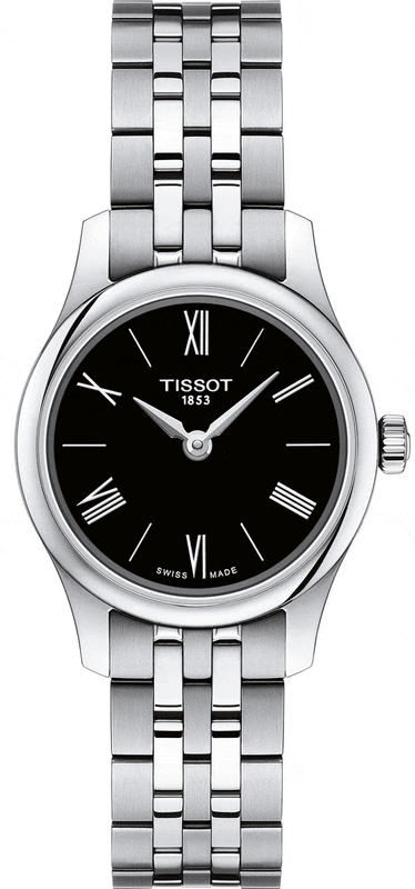 Buy Shop Tissot T Classic Tradition 5.5 Lady Black Dial Watch For Women - T063.009.11.058.00 USA Online
