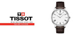 Buy Shop Tissot T Classic Tradition 5.5 Quartz White Dial Brown Leather Strap Watch For Men - T063.409.16.018.00 USA Online