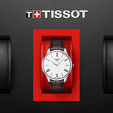 Buy Shop Tissot T Classic Tradition 5.5 Quartz White Dial Brown Leather Strap Watch For Men - T063.409.16.018.00 USA Online