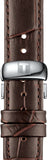 Buy Shop Tissot T Classic Tradition 5.5 Quartz White Dial Brown Leather Strap Watch For Men - T063.409.16.018.00 USA Online