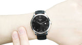 Buy Shop Tissot T Classic Tradition Black Dial Black Leather Strap Watch For Men - T063.610.16.052.00 USA Online
