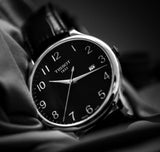 Buy Shop Tissot T Classic Tradition Black Dial Black Leather Strap Watch For Men - T063.610.16.052.00 USA Online