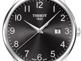 Buy Shop Tissot T Classic Tradition Black Dial Black Leather Strap Watch For Men - T063.610.16.052.00 USA Online