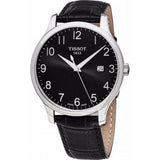 Buy Shop Tissot T Classic Tradition Black Dial Black Leather Strap Watch For Men - T063.610.16.052.00 USA Online