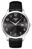 Buy Shop Tissot T Classic Tradition Black Dial Black Leather Strap Watch For Men - T063.610.16.052.00 USA Online