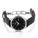 Buy Shop Tissot T Classic Tradition Black Dial Black Leather Strap Watch For Men - T063.610.16.057.00 USA Online