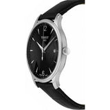 Buy Shop Tissot T Classic Tradition Black Dial Black Leather Strap Watch For Men - T063.610.16.057.00 USA Online