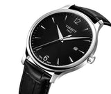 Buy Shop Tissot T Classic Tradition Black Dial Black Leather Strap Watch For Men - T063.610.16.057.00 USA Online