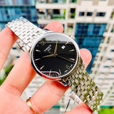 Buy Shop Tissot T Classic Tradition Black Dial Silver Steel Strap Watch For Men - T063.610.11.057.00 USA Online