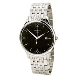 Buy Shop Tissot T Classic Tradition Black Dial Silver Steel Strap Watch For Men - T063.610.11.057.00 USA Online