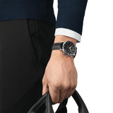 Buy Shop Tissot T Classic Tradition Chronograph Black Dial Black Leather Strap Watch For Men - T063.617.16.057.00 USA Online