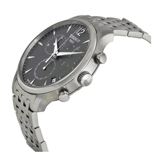 Buy Shop Tissot T Classic Tradition Chronograph Black Dial Silver Steel Strap Watch For Men - T063.617.11.057.00 USA Online