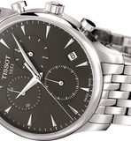 Buy Shop Tissot T Classic Tradition Chronograph Black Dial Silver Steel Strap Watch For Men - T063.617.11.067.00 USA Online