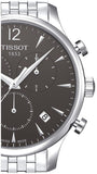 Buy Shop Tissot T Classic Tradition Chronograph Black Dial Silver Steel Strap Watch For Men - T063.617.11.067.00 USA Online