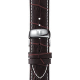 Buy Shop Tissot T Classic Tradition Chronograph White Dial Brown Leather Strap Watch For Men - T063.617.16.037.00 USA Online