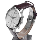 Buy Shop Tissot T Classic Tradition Chronograph White Dial Brown Leather Strap Watch For Men - T063.617.16.037.00 USA Online