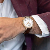 Buy Shop Tissot T Classic Tradition Chronograph White Dial Brown Leather Strap Watch For Men - T063.617.36.037.00 USA Online