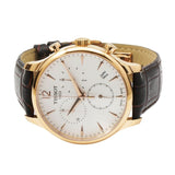 Buy Shop Tissot T Classic Tradition Chronograph White Dial Brown Leather Strap Watch For Men - T063.617.36.037.00 USA Online