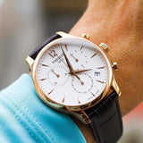 Buy Shop Tissot T Classic Tradition Chronograph White Dial Brown Leather Strap Watch For Men - T063.617.36.037.00 USA Online