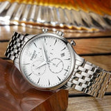 Buy Shop Tissot T Classic Tradition Chronograph White Dial Silver Steel Strap Watch For Men - T063.617.11.037.00 USA Online
