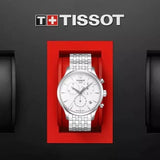 Buy Shop Tissot T Classic Tradition Chronograph White Dial Silver Steel Strap Watch For Men - T063.617.11.037.00 USA Online