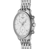 Buy Shop Tissot T Classic Tradition Chronograph White Dial Silver Steel Strap Watch For Men - T063.617.11.037.00 USA Online