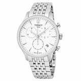 Buy Shop Tissot T Classic Tradition Chronograph White Dial Silver Steel Strap Watch For Men - T063.617.11.037.00 USA Online