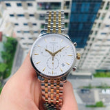 Buy Shop Tissot T Classic Tradition Chronograph White Dial Two Tone Steel Strap Watch For Men - T063.617.22.037.00 USA Online