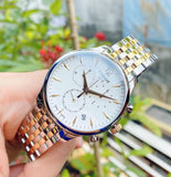 Buy Shop Tissot T Classic Tradition Chronograph White Dial Two Tone Steel Strap Watch For Men - T063.617.22.037.00 USA Online
