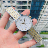 Buy Shop Tissot T Classic Tradition Chronograph White Dial Two Tone Steel Strap Watch For Men - T063.617.22.037.00 USA Online