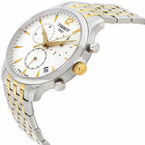 Buy Shop Tissot T Classic Tradition Chronograph White Dial Two Tone Steel Strap Watch For Men - T063.617.22.037.00 USA Online