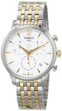 Buy Shop Tissot T Classic Tradition Chronograph White Dial Two Tone Steel Strap Watch For Men - T063.617.22.037.00 USA Online