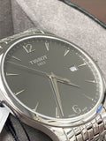 Buy Shop Tissot T Classic Tradition Grey Dial Silver Steel Strap Watch For Men - T063.610.11.067.00 USA Online