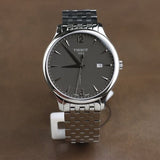 Buy Shop Tissot T Classic Tradition Grey Dial Silver Steel Strap Watch For Men - T063.610.11.067.00 USA Online