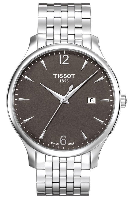Buy Shop Tissot T Classic Tradition Grey Dial Silver Steel Strap Watch For Men - T063.610.11.067.00 USA Online