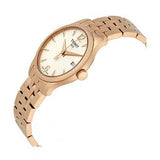 Buy Shop Tissot T Classic Tradition Lady White Dial Rose Gold Steel Strap Watch for Women - T063.210.33.037.00 USA Online