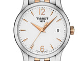 Buy Shop Tissot T Classic Tradition Lady White Dial Two Tone Steel Strap Watch For Women - T063.210.22.037.01 USA Online