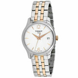Buy Shop Tissot T Classic Tradition Lady White Dial Two Tone Steel Strap Watch For Women - T063.210.22.037.01 USA Online