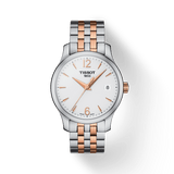 Buy Shop Tissot T Classic Tradition Lady White Dial Two Tone Steel Strap Watch For Women - T063.210.22.037.01 USA Online