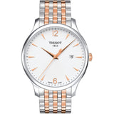 Buy Shop Tissot T Classic Tradition Lady White Dial Two Tone Steel Strap Watch For Women - T063.210.22.037.01 USA Online